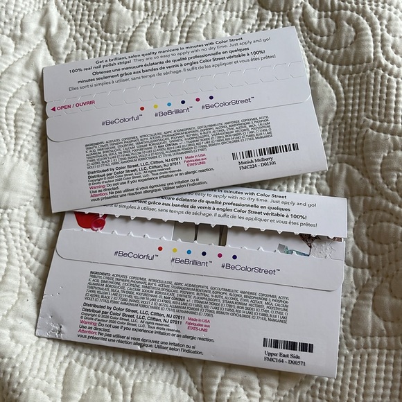 Color Street nail polish strips, Munich Mulberry and Upper East Side + bonus! - Picture 2 of 3